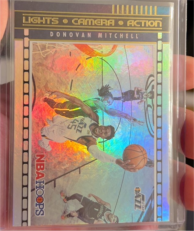 2021-22 Panini NBA Hoops #3 Donovan Mitchell Lights Camera Action — front