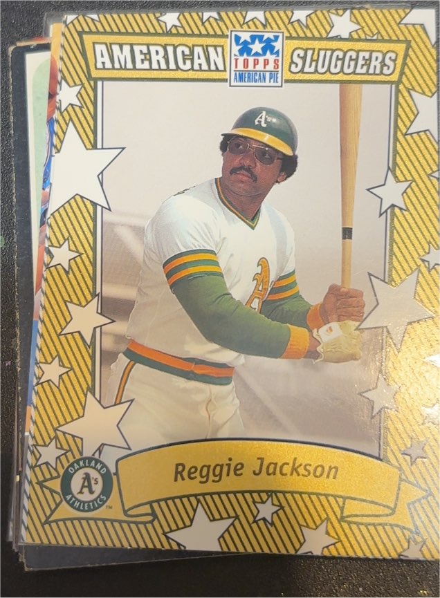 2002 Topps American Pie American Sluggers #AS-RJ Reggie Jackson — front