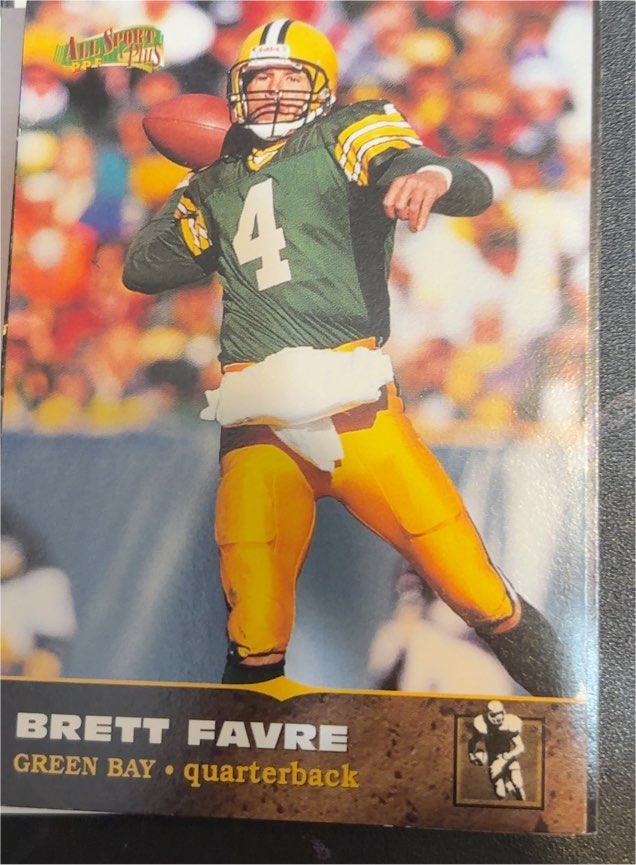 1996 Score Board All Sports Plus #147 Brett Favre — front