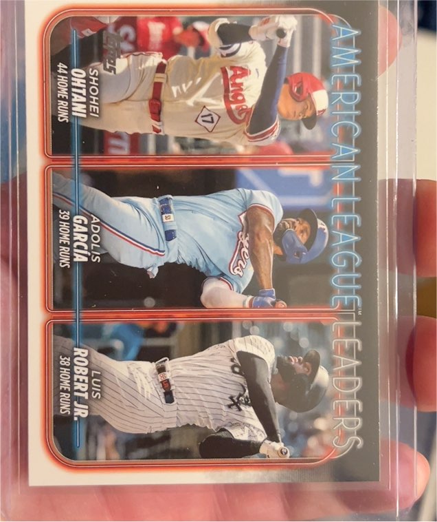 2024 Topps Series 1 #179 Shohei Ohtani / Adolis Garcia / Luis Robert Jr. — front