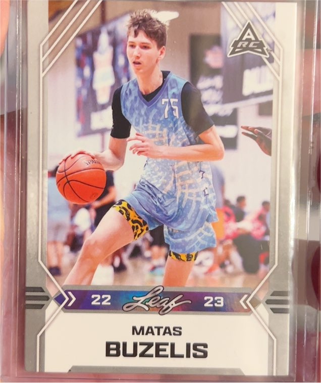 2022-23 Leaf Draft #B-6 Matas Buzelis — front