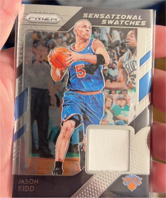 2018-19 Panini Prizm #20 Jason Kidd Sensational Swatches — front