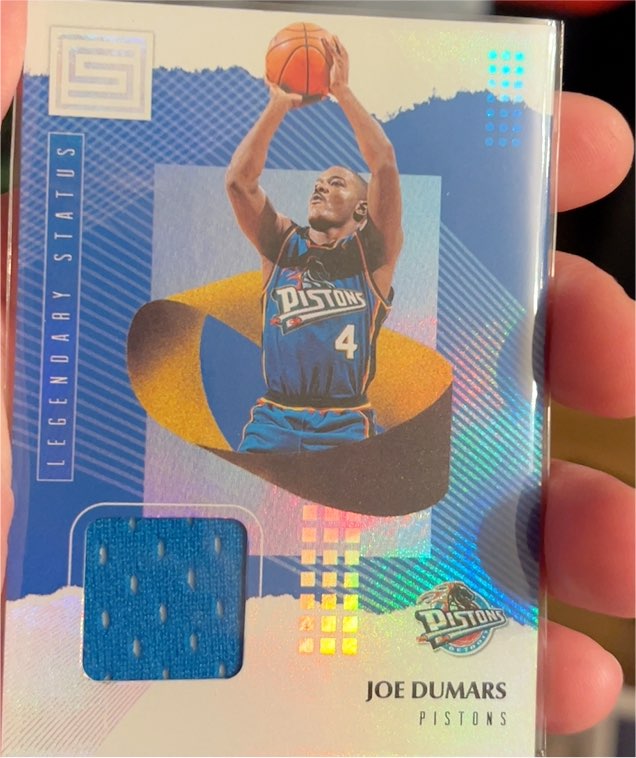 2018-19 Panini Status Legendary Status Materials #LM-JD Joe Dumars — front