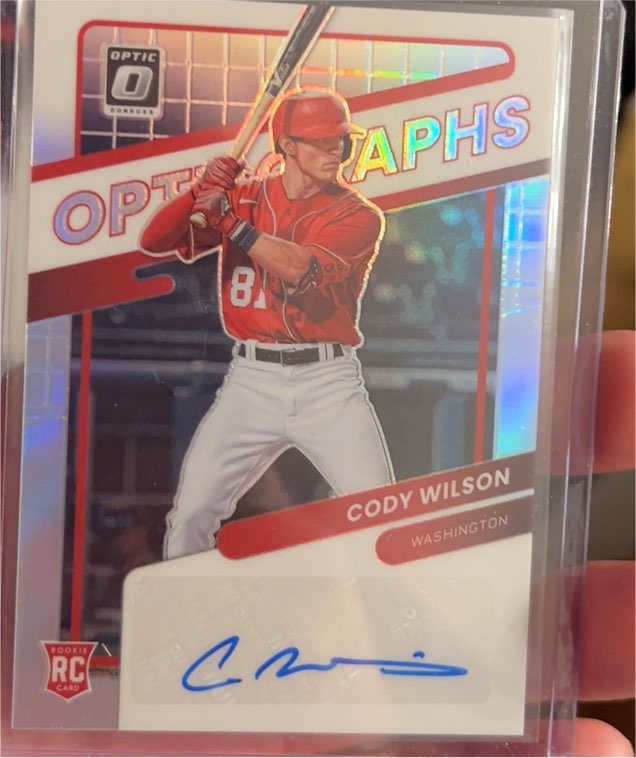 2022 Donruss Optic #OG-CW Cody Wilson — front