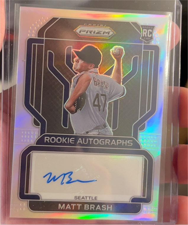 2022 Panini Prizm Rookie Autographs #RA-MA Matt Brash — front