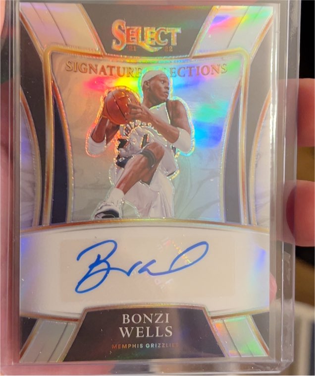 2021-22 Panini Select Signature Selections #SS-BZW Bonzi Wells — front