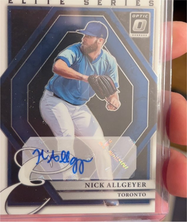 2022 Donruss Optic The Elite Series Signatures #33 Nick Allgeyer Auto — front