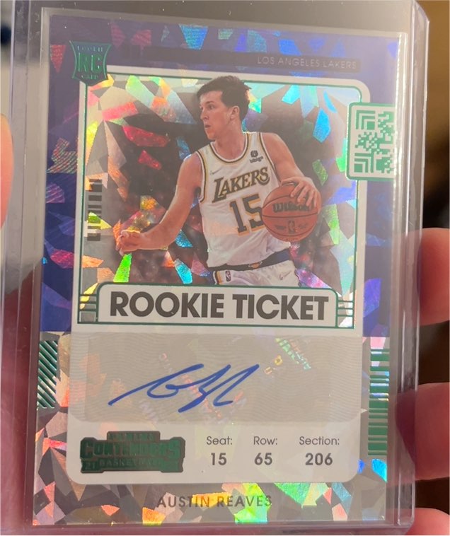 2021 Panini Contenders #162 Austin Reaves Rookie Ticket — front