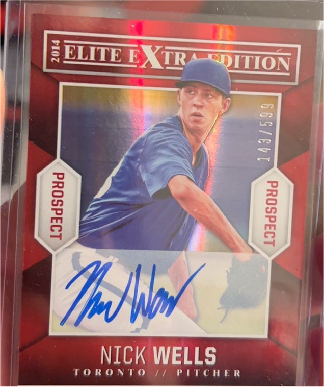 2014 Panini Elite Extra Edition #84 Nick Wells — front