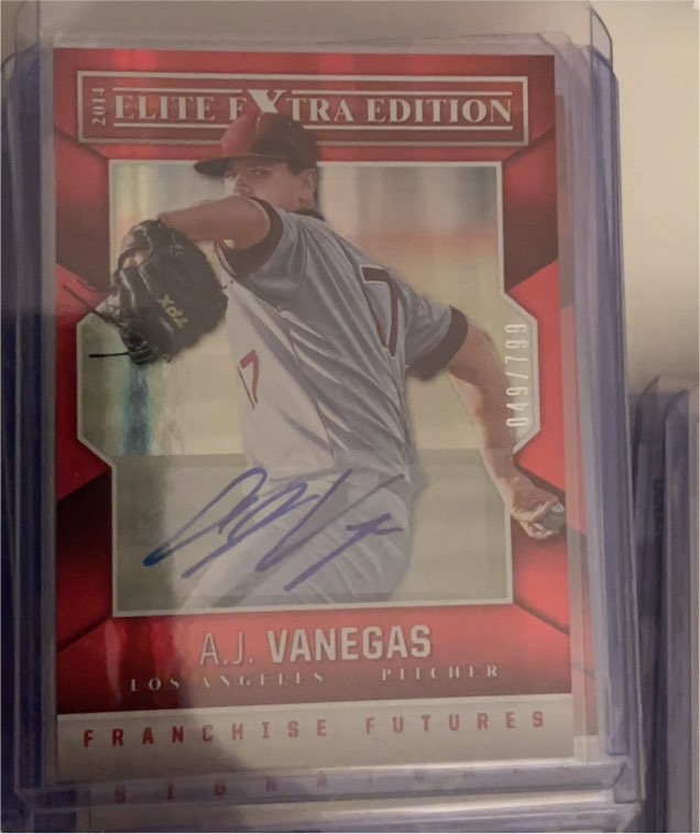 2014 Panini Elite Extra Edition #49 A.J. Vanegas — front