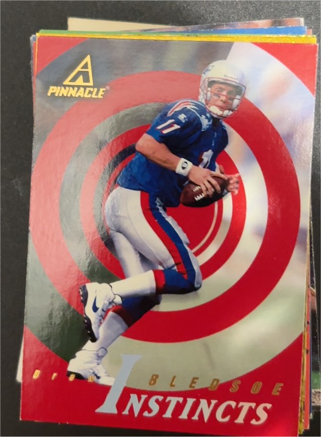 1997 Pinnacle Instincts #188 Drew Bledsoe — front