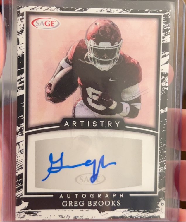 2022 SAGE Artistry Autograph #Greg Brooks — front