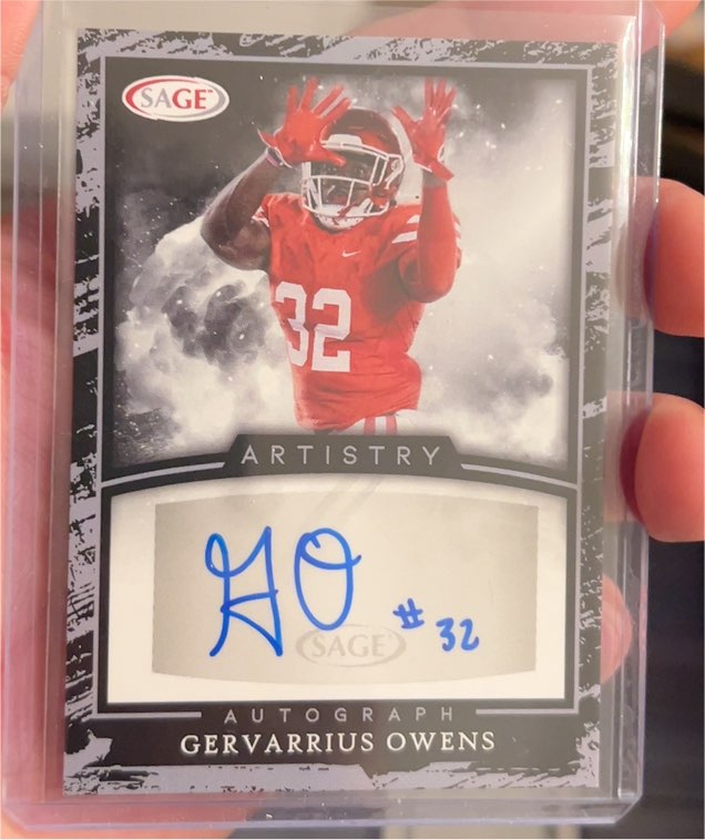 2022 Sage Artistry #A-GO2 Gervarrius Owens — front