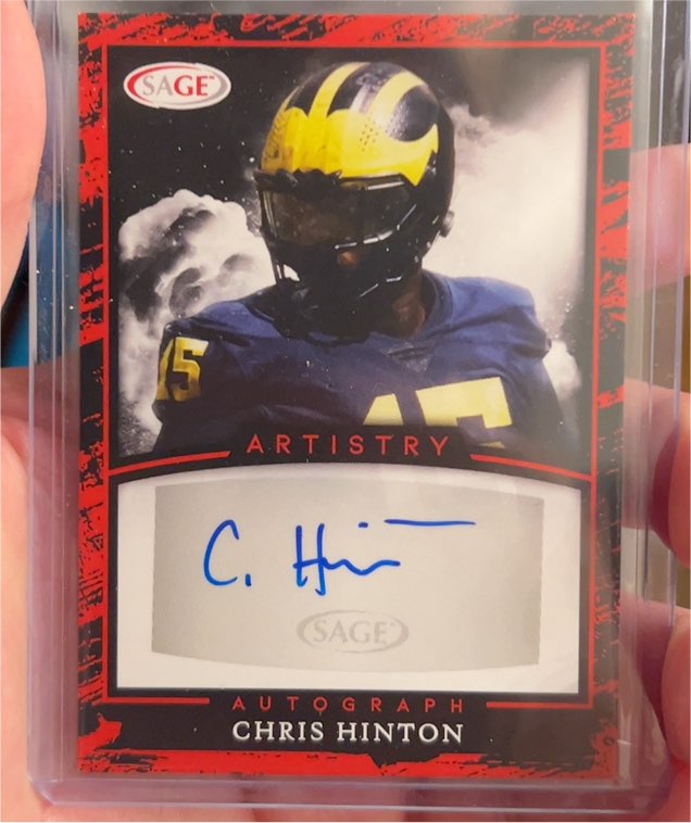 2022 Sage Artistry #A-CH Chris Hinton — front