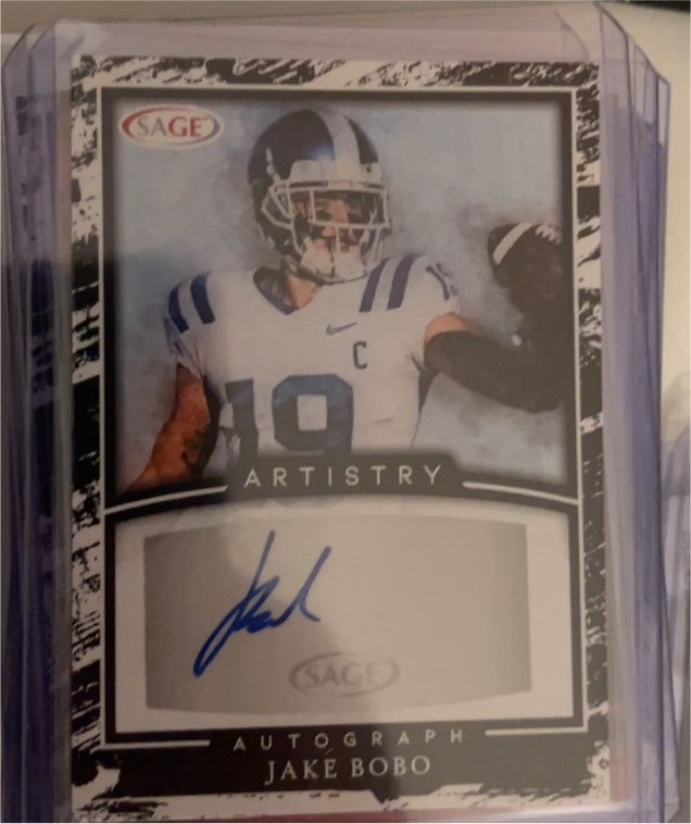 2022 SAGE Artistry Auto #A-JB Jake Bobo — front
