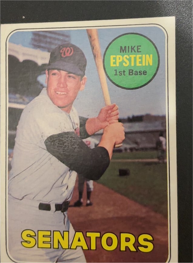 1969 Topps Baseball #461 Mike Epstein — front