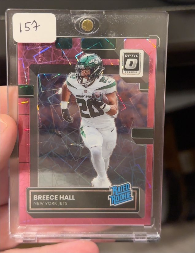 2022 Donruss Optic #214 Breece Hall Rated Rookie — front