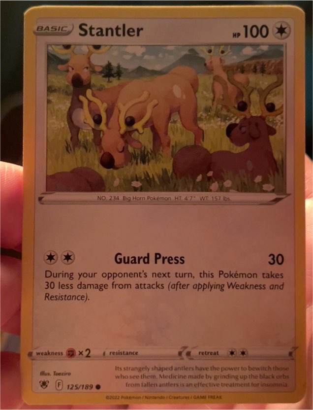 2022 Pokémon Astral Radiance #125 Stantler — front