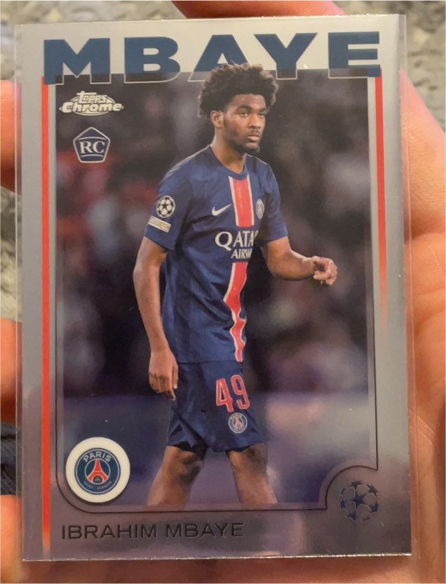 2024-25 Topps Chrome UEFA Club Competitions #15 Ibrahim Mbaye — front