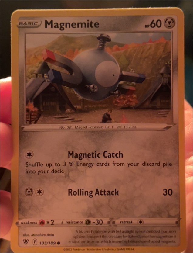 2022 Pokémon Astral Radiance #105 Magnemite — front
