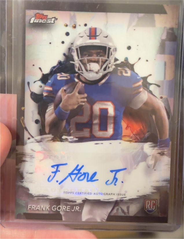 2024 Topps Finest Rookie Finest Autograph #RFA-FG Frank Gore Jr. — front