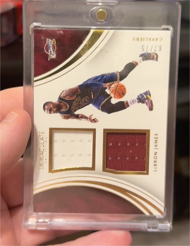 2015-16 Panini Immaculate Collection #62 LeBron James — front