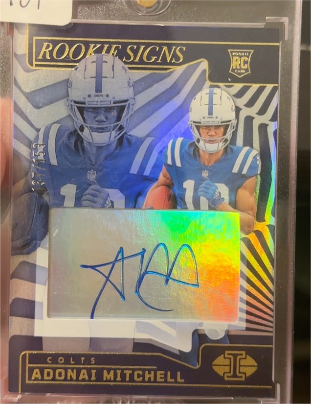 2024 Panini Illusions Rookie Signs Adonai Mitchell — front