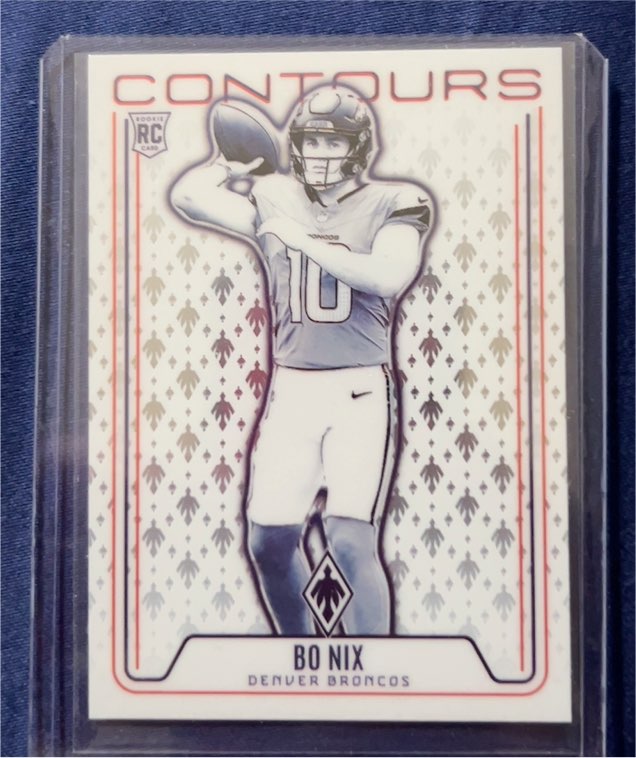 2024 Panini Phoenix #CON-BNX Bo Nix Contours — front
