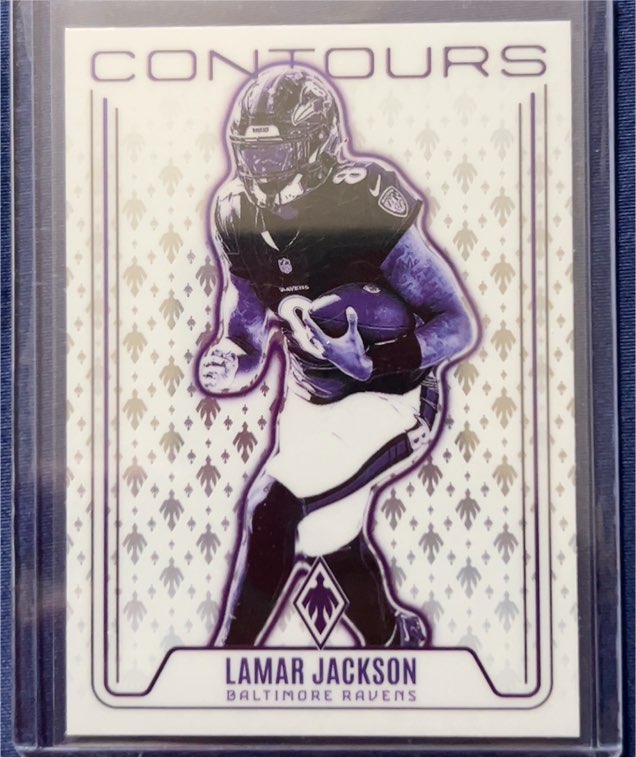 2024 Panini Phoenix #CON-LJN Lamar Jackson Contours — front