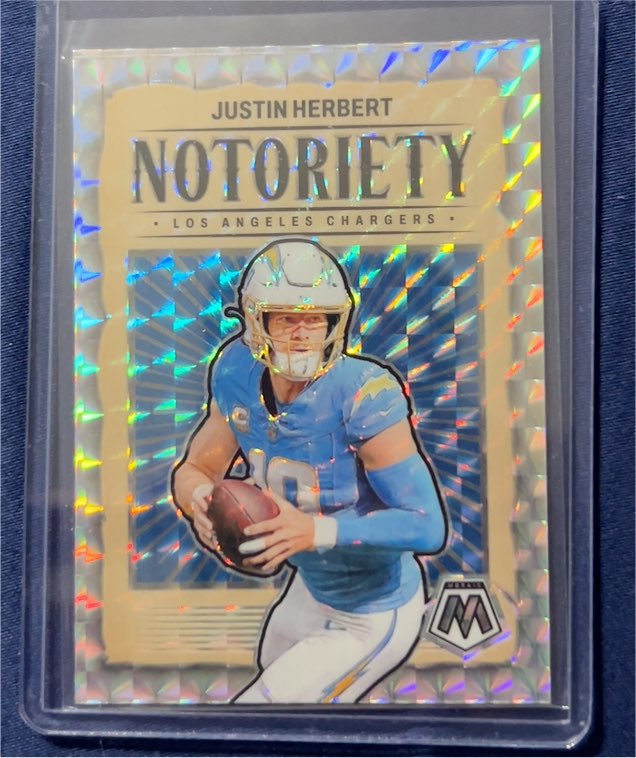 2024 Panini Mosaic Notoriety #14 Justin Herbert — front
