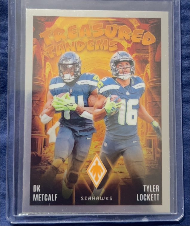 2024 Panini Phoenix #TT-SEA DK Metcalf / Tyler Lockett Treasured Tandems — front