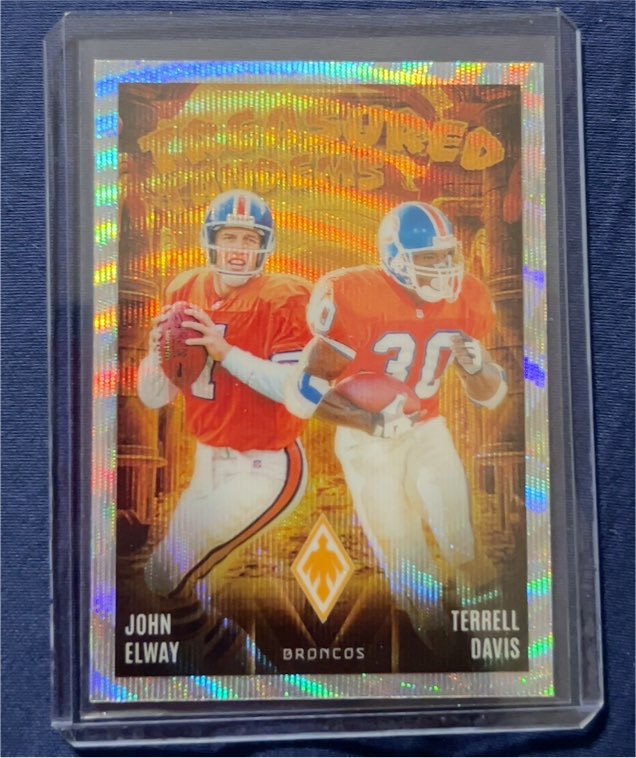 2024 Panini Phoenix #TT-DEN John Elway / Terrell Davis Treasured Tandems — front