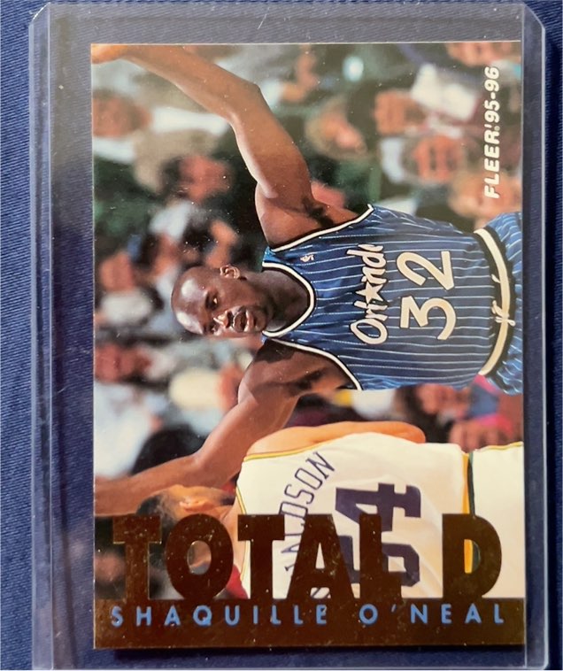 1995-96 Fleer Total D #7 Shaquille O'Neal — front