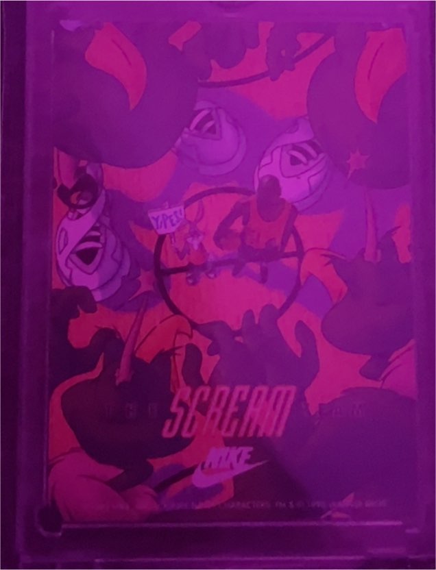 1993 Nike Warner Bros Michael Jordan The Scream Team Sticker Card — front