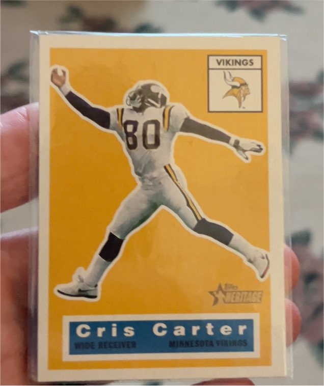 2001 Topps Heritage #78 Cris Carter — front