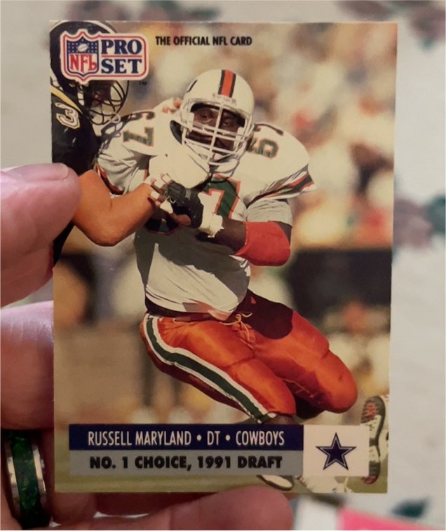 1991 Pro Set #694 Russell Maryland — front