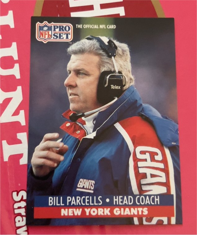 1991 Pro Set #72 Bill Parcells — front