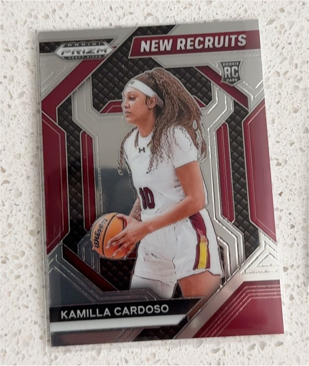 2024 Panini Prizm Draft Picks #1 Kamilla Cardoso New Recruits — front