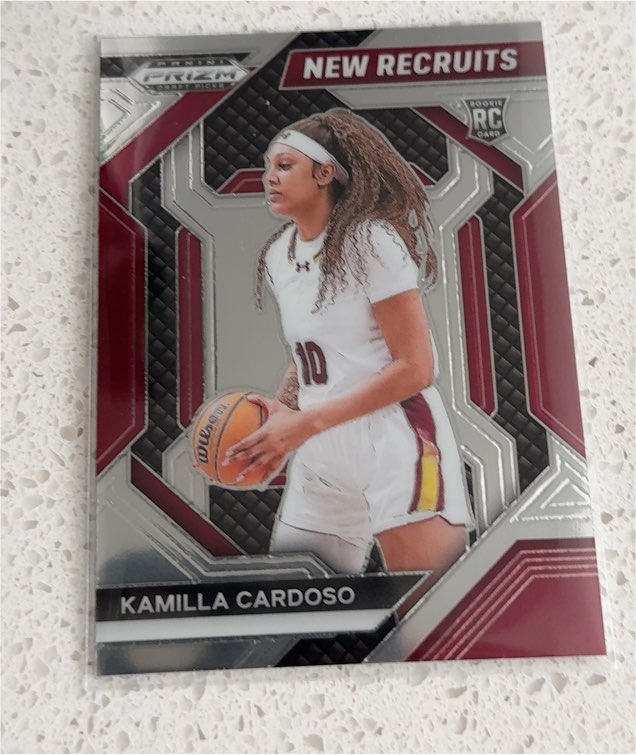 2024 Panini Prizm Draft Picks #1 Kamilla Cardoso New Recruits — front