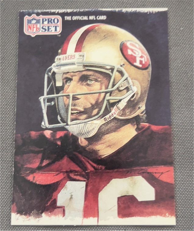 1991 Pro Set #387 Joe Montana — front