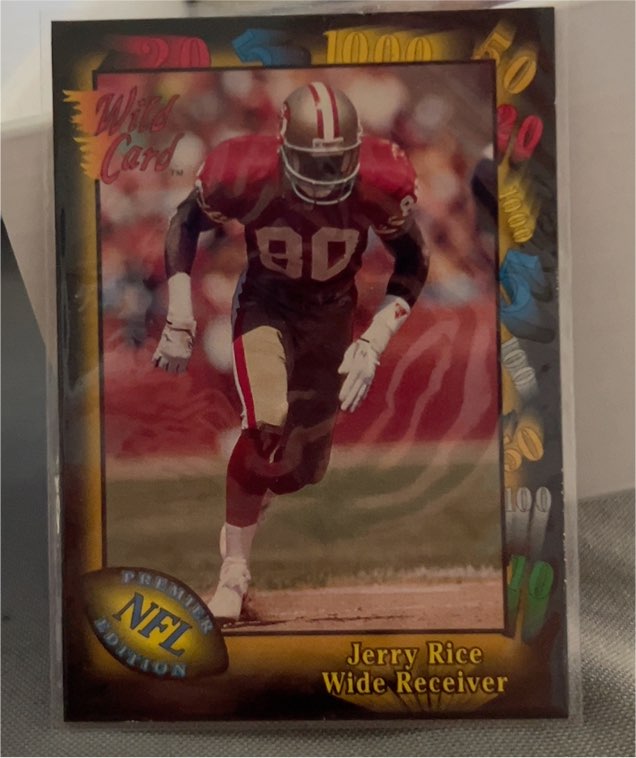 1991 Wild Card #73 Jerry Rice — front
