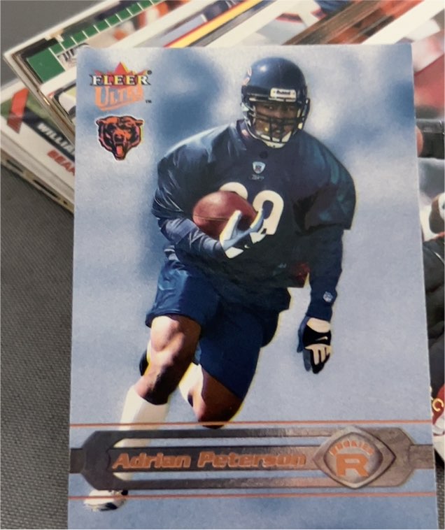 2002 Fleer Ultra Rookie Adrian Peterson — front