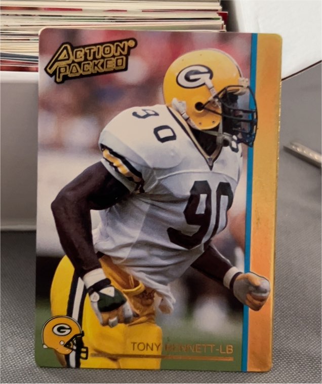 1992 Action Packed Football #82 Tony Bennett — front