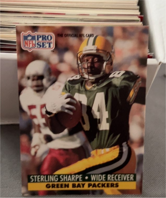 1991 Pro Set #161 Sterling Sharpe — front