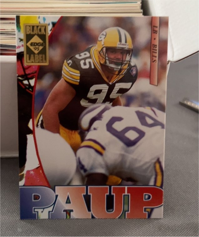 1995 Collector's Edge Black Label #20 Bryce Paup — front