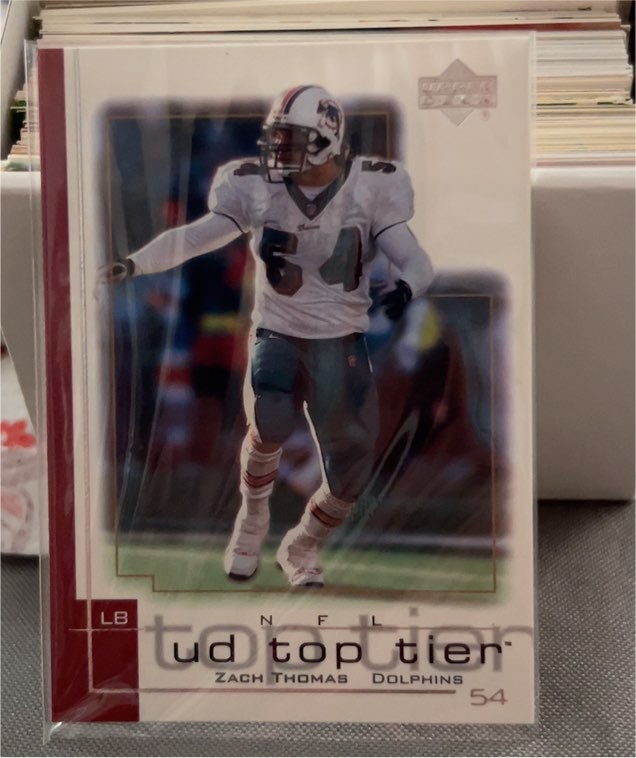2001 Upper Deck UD Top Tier #54 Zach Thomas — front