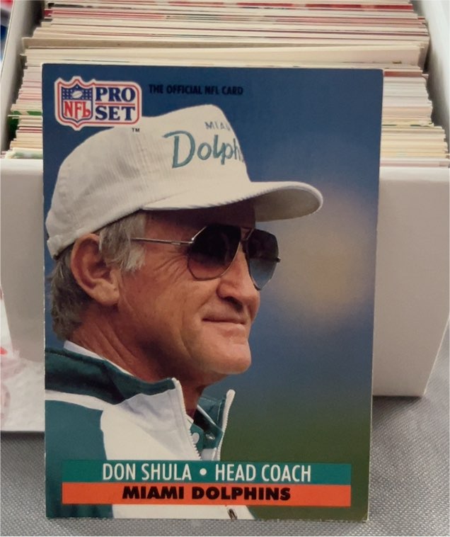 1991 Pro Set #216 Don Shula — front