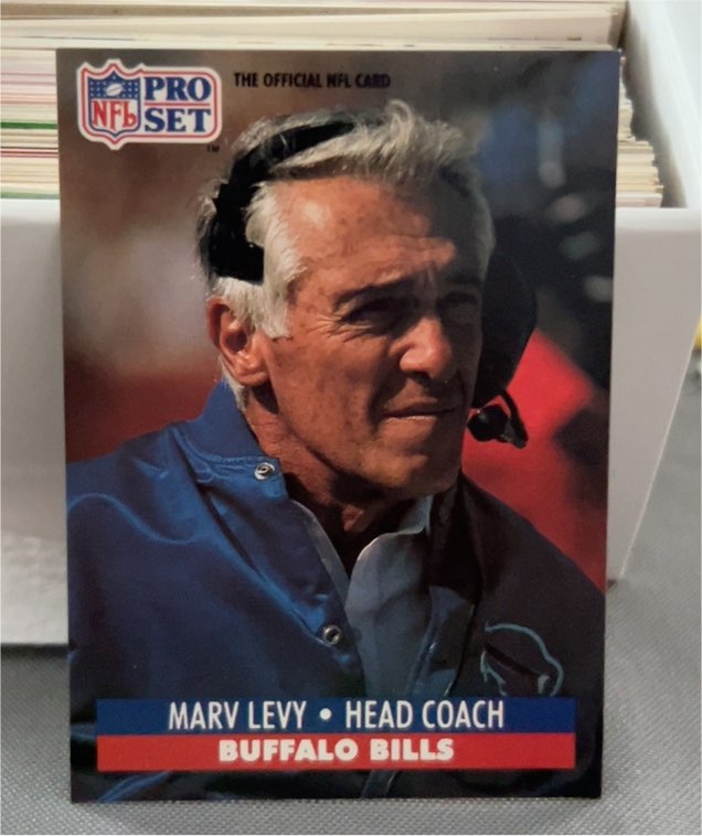 1991 Pro Set #90 Marv Levy — front
