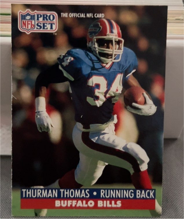 1991 Pro Set #86 Thurman Thomas — front