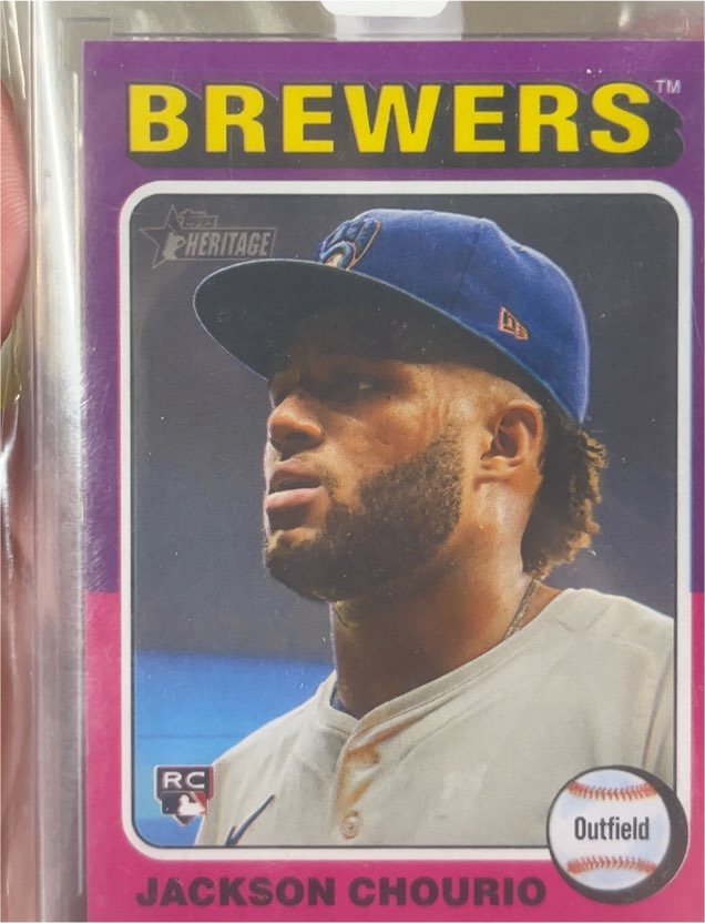 2024 Topps Heritage High Number #632 Jackson Chourio — front
